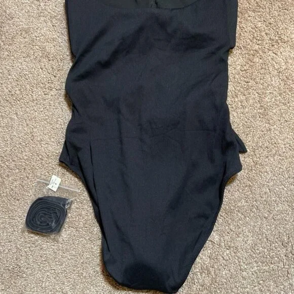 Aerie Ribbed Wrap Strapless One Piece Swimsuit - Picture 10 of 15
